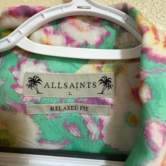 All Saints Floral Multicolor Men's Shirt - Picture 5 of 5